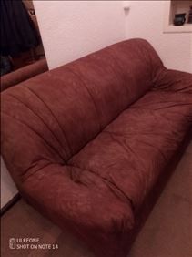 Abbildung: Braunes Sofa zu verschenken 