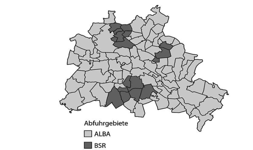 Karte Entsorgung Wertstofftonne Berlin