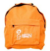 Kinderrucksack orange Strichzeichnung