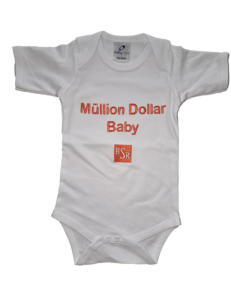 Babybody kurzarm Müllion Dollar Baby