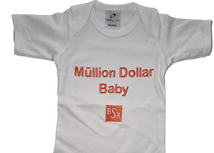 Babybody kurzarm Müllion Dollar Baby