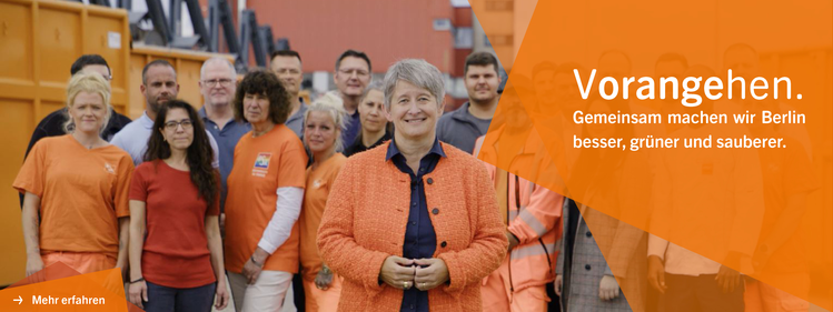 Vorangehen - Gemeinsam machen wir Berlin besser, grüner und sauberer.