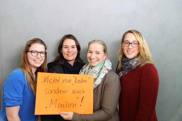 Miriam Seifert, Nina Babbe, Katharina Frank und Jessica Schultze