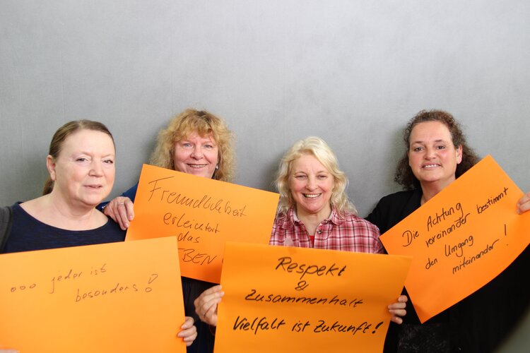 Katrin Ben Aoun, Bibi Schreiber, Manuela Bischoff und Monika Mattern