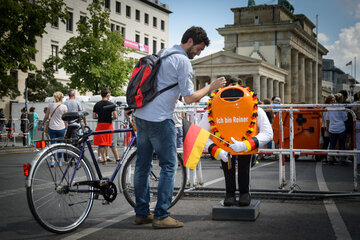 Reiner auf der Fanmeile