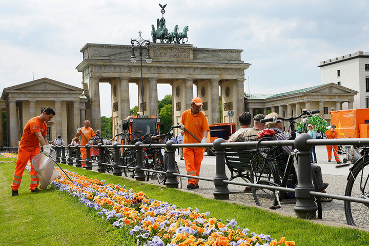 Straßenreinigung Pariser Platz