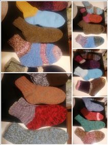 Abbildung: 1 paar handgestrickte socken neu, Größe 36-39 