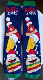 Abbildung: 1 Paar Weihnachtssocken (Gr. 39)
