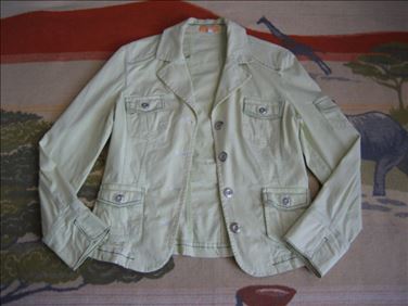 Abbildung: hochwertige BiBA by Escada Stretch-Jacke Gr. 36,Grün