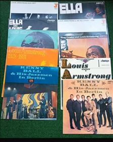 Abbildung: Schallplatten - Amiga - Louis Armstrong  - 8 Stück 