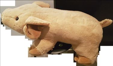 Abbildung: Schwein 85cm Plüti Nova Sonneberg Made in DDR Vintage