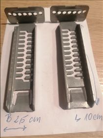 Abbildung: 2 Metall Winkel gebraucht guter Zustand 