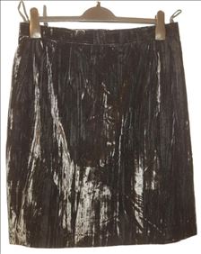 Abbildung: Neu Samtrock schwarz Gr. 44 festlich elegant,Goth 