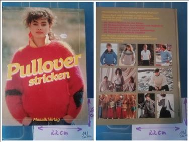 Abbildung: 1 altes Buch Strickanleitung für Pullover 