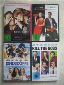 Abbildung: 4 DVDs, einige noch unbespielt