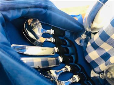 Abbildung: Neuwertiger Picknick-Rucksack von Weihenstephan