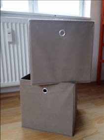 Abbildung: 2 Aufbewahrungsboxen Dröna für Ikea Kallax oder Expedit
