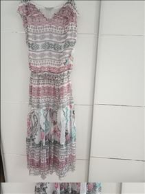 Abbildung: Neuwertig.Kleid((Maxi )mit Unterkleid,Gr.36.