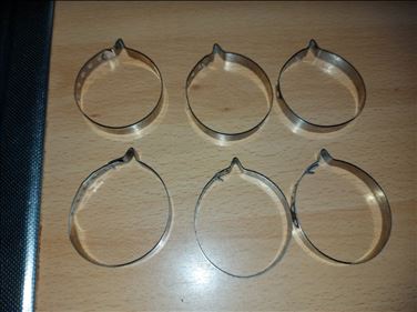 Abbildung: 6 Rouladenklammern, stainless steel, 