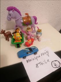 Abbildung: Kleinspielzeug 8 Teile gebraucht gereinigt 