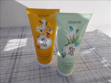 Abbildung: 2x DOUGLAS-Körperlotion (neu) gegen 1x Pflegecreme