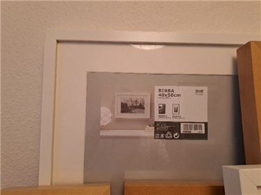 Abbildung: Ikea: 6 Bilderrahmen Ribba - div. Größen