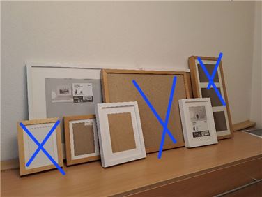 Abbildung: Ikea: 4 Bilderrahmen Ribba - div. Größen
