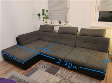 Abbildung:  Kostenlose Couch mit Liegefunktion