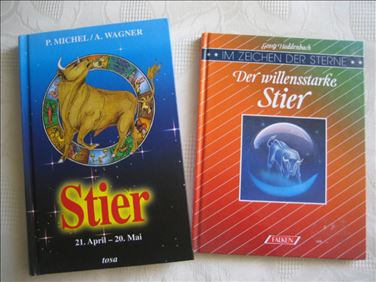 Abbildung: 2 Bücher Sternzeichen Stier