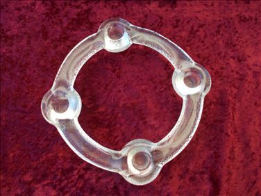 Abbildung: Gläserner Adventskranz / skandinavisches Design