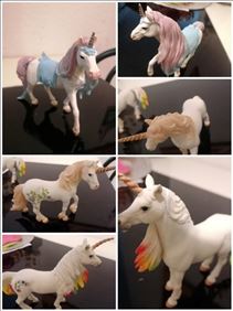 Abbildung: Schleich Einhorn Pferd 3 Stück sehr guten Zustand 