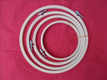 Abbildung: 4er-Set Holzstickrahmen Durchmesser ca.13 bis ca.23 cm