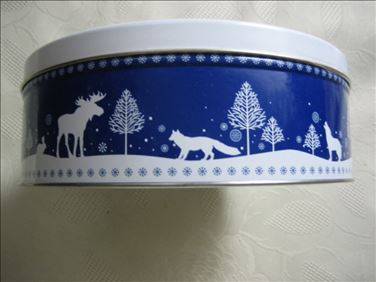 Abbildung: 2 große Dosen für Gebäck u.a.