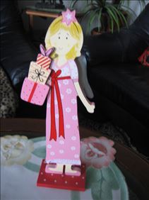 Abbildung: große Holz-Deko, Höhe ca. 30 cm