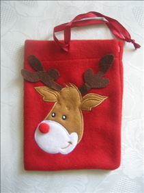 Abbildung: unbenutzter Geschenkbeutel und Weihnachtskarten