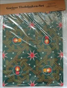 Abbildung: Tischdecke abwischbar mit 6 Platzdeckchen im Set Vintage