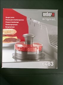 Abbildung: Neu.Originalverpackung.Weber original Burgerpresse