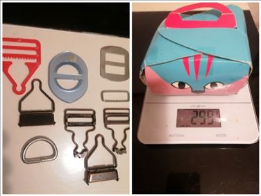 Abbildung: Nähzubehör Schnalle n, die Pappbox Wallnüsse eigene Ernte 