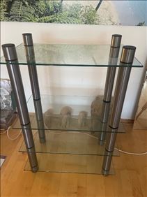 Abbildung: Verschenke Phonoregal , Regal Glas, Metall