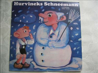 Abbildung: Vinyl- LP Hurvineks Schneemann, sehr guter Zustand