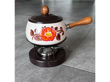 Abbildung: Fondue set mit 10 Gabeln