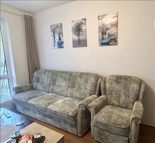 Abbildung: Zu verschenken: Sofa-Set (3-Sitzer + Sessel)