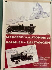 Abbildung: Kleines emailliertes Schild für Liebhaber 