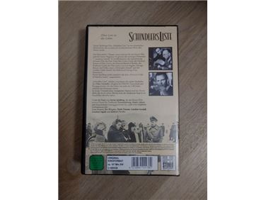 Abbildung: VHS-Kassette Schindlers Liste