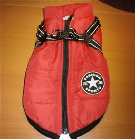 Abbildung: Hundemantel  ,Hundepullover ,Welpenleine mit Geschirr