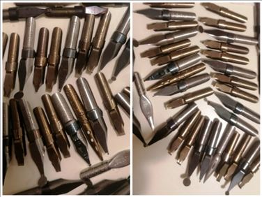 Abbildung: Schreibfedern Kalligrafie 30 Stück DDR Ära nie benutzt 