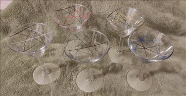 Abbildung: 5 Cocktailgläser