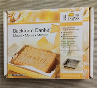 Abbildung: Danke - Backform Fa. Birkmann