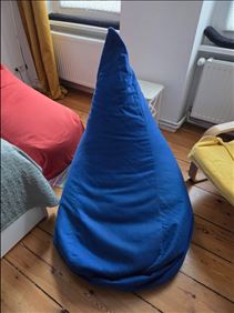Abbildung: Blauer Sitzsack