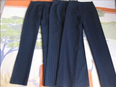 Abbildung: 3 Stretch-Hosen Gr. 34,waschbar, klassischer Business-Schnit